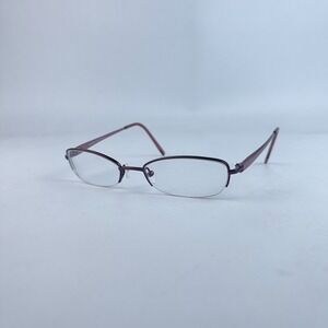 Adensco JOY JJF Women's Eyeglasses Black Metal Cat Eye Half Rim 50-18-135 mm